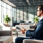 Headhunter Schweiz berät Bewerber in modernem Büro mit professioneller Atmosphäre.