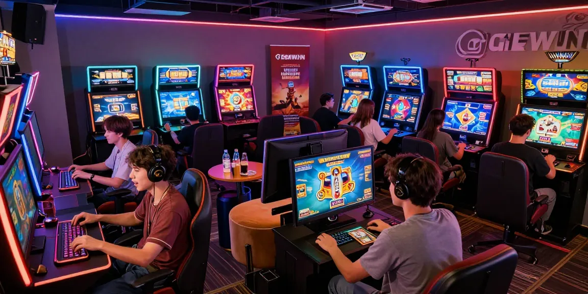 Players enjoying online games at GEMWIN, showcasing diverse gaming options and vibrant atmosphere.