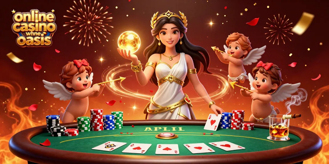 Experience the excitement of online casino ohne oasis with our vibrant and engaging illustration.